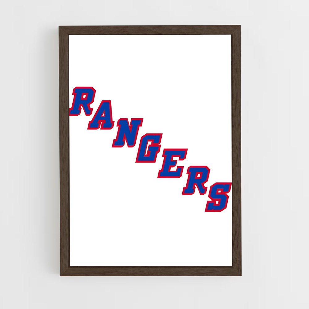 Poster New York Rangers Design iconique – affiche Hockey sur glace (vue 5)